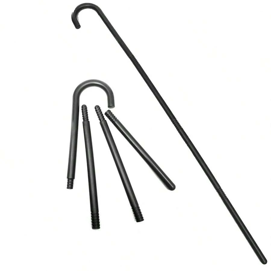 Accessori per costumi da festa di Ognissanti, Accessori per costumi, Bastone da mago tutto nero, Bastone di Lincoln - Multicolore - Visualizzare 1