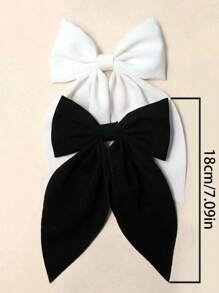 16个随机颜色复古蝴蝶结金属发夹，优雅发饰套装，适合生日派对、化装舞会、日常佩戴、学校及其他场合，发爪，学习用品 - 彩色 - 查看 7