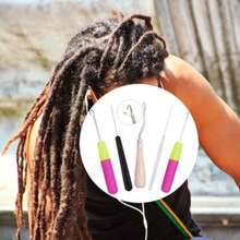 8pcs Crochet Hook Set, Crochet Braiding Plastic Weaving Tools Suitable For Wig Crafts