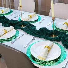 Gold Foil Hollow Placemat, Suitable For Various Party Decorations