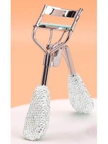 1pc Luxurious Rhinestone Stainless Steel Eyelash Curler, Shiny Silver Makeup Tool With Duck Billed Handle, Portable Eyelash Curler,Makeup,Cheap,Room Decor,Vanity,Travel,Bedroom,Makeup Accessories,Eyelash Curler,Cheap,Stocking Stuffers,Makeup,Makeup Tools,Cheap Stuff,Gifts,Gifts For Women,Christmas Gifts - Multicolor - View 9