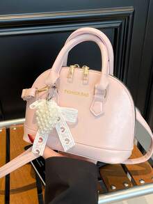 经典百搭时尚鳄鱼纹手提包，女士斜挎包/单肩包，简约皮革手提包/邮差包，圆顶提手手提包，配有可调节肩带，通勤公文包/斜挎包 - 彩色 - 查看 15