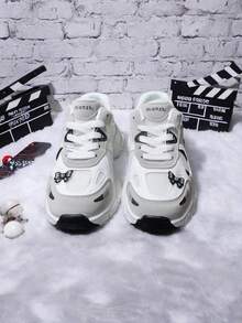 1 Pair Unique Mesh Breathable Chunky Sneakers, Versatile Casual Summer Shoes For Girl