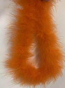 1pc Faux Turkey Feather Boa Trim – 1.5M Fluffy Marabou Feather Strip For DIY Crafts, Costume, Hat Accessories, Christmas Tree Decoration, Wedding Decor, And Bouquet Wrapping,Concert And Home Decor, Dance Wedding, Stage Performance, Carnival Costume And Accessories, Party Supplies,Ideal Choice For Gifts - Multicolor - View 17