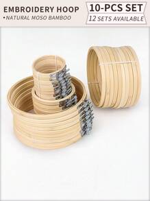 10 قطعة/مجموعة حلقات تطريز من الخيزران لل- DIY، إطارات تطريز، حلقات معلقة لأحلام الصائد، مناسبة لديكور المنزل، الزينة الجدارية، ديكورات هالوين وعيد الميلاد، إكسسوارات المكتب والسرير، زينة السيارة، الهاتف، سلسلة المفاتيح، الحقائب والملابس
