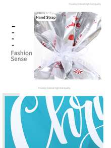 Christmas Gift Bags, New Gift Wrapping Drawstring Bags, Christmas Decoration Bags, Christmas Tree Decor Candy Bags, Drawstring Bags, Foil Bags, Candy Packaging Gift Bags, Christmas Eve Candy Bags, Packaging Bags, Gift Bags, Christmas Decoration, Christmas Gifts, Suitable For Gift Wrapping, Candy Packaging, Christmas Decoration, Holiday Decoration