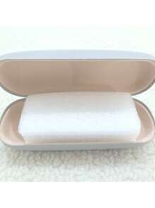1pc Solid Color Leather Eyeglasses Case For Daily Use Glasses Accessories For Women - A - View 10