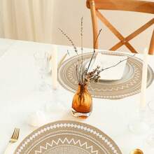 6 Stücke/8 Stücke/10 Stücke hitzebeständige Topflappen, schützen Ihre Tischplatte vor hoher Temperatur, einfach zu tragen für Zuhause, Outdoor-Picknick, Restaurant, Küche, Juteuntersetzer für Hochzeit, Party, Tischdekoration, Küchentextilien, Heimdekoration, Geburtstagsfeier, Partytischware-Schutz, rutschfeste runde Untersetzer