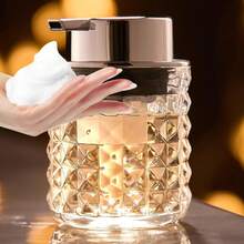 Euuztu Foaming Hand Soap Dispenser, Glass Foam Soap Dispenser Or Lotion Dispenser Kitchen & Bathroom Refillable Glass Soap Dispenser With Large Silver Pump-1 Pack - màu xanh lá - Xem 9