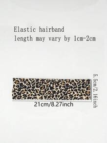 5pcs Versatile Satin Leopard Print Headbands, Women Everyday Hair Accessories Turban Headband Sweatband, Hairband Fall Winter Hair Band For Vacation Outfits Woman Elegant Scarf Women Bandanas Soft Headwrap - Multicolor - View 3