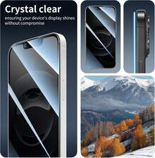 2+2 Package Suitable Compatible With Iphone 16/Iphone 16 Plus/Iphone 16 Pro/Iphone 16 Pro Max Privacy Screen Protector, With Camera Lens Protector, 9H Tempered Glass, 25 ° Anti Spy, Full Coverage Protection Screen Protection Essentials, Applicable To Daily Shield, Office, Home Phone Screen Protector Phone Accessories Waterproof Shockproof Anti-Fall Scratch Resistant - Iphone 16 Privacy Screen Protector - View 7