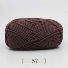 1pc 5-Ply Milk Yarn, Crochet Knitting Thread, Suitable For DIY Weaving Bags, Scarves, Hats, Sweaters, Dolls, 50g/Pc