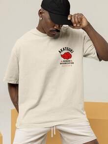 Oversized T-Shirt Streetwear Kakashi Hatake Sharingan Aldeia Academia REF 7272 VEST NERD - Màu Khaki - Xem 8