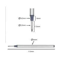 2 MontBlanc Rollerball Pen Ink Cartridge Refill Black - Black - View 3