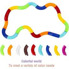 7PCS Quiet Twisty Fidget Toys Squeeze Twist And Spin Multicolored Sensory Toys For And Adults Stress Relief Toys And Educational Tools For Classroom Alternative Gifts - 7 chiếc - Xem 4
