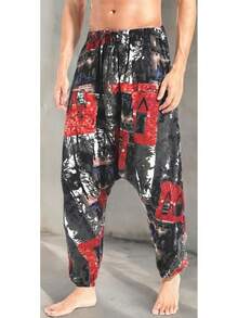Mens Womens Harem Pants Loose Fit Boho Yoga Hippie  Drop Crotch Trousers-20256688 - Kiểu 8 - Xem 5