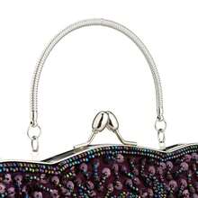 Gtes Women's Handbags, Evening Bags, Beaded Evening Bags Designed For Women, Clutches With Sequin Design, Purses, Wedding Party Clutches For The Wedding Season And Dinner Party Wear - Màu tím - Xem 10