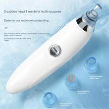 SOKANY Portable Blackhead Remover, Facial Pore Cleaner, Face Cleansing Brush. Battery-Powered (2 X AA Batteries), 2-Speed Adjustment, Multi-Functional, Comes With 4 Replacement Heads. Suitable For Cleaning Blackheads, Calluses, Dead Skin, And Excess Oil. Unisex, The Best Assistant For Blackhead Removal. - 彩色 - 查看 7