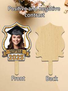 Graduation Face On A Stick 2024, Custom Photo Cardboard Cutout, Big Head Cutouts Customize, Face Fans Heads Cut Out Personalized,1 Pc - Multicolor - View 6