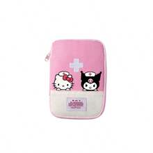 Sanrio 1 قطعة حقيبة طبية طوارئ مقاومة للماء من نايلون بطبعة هالو كيتي من سانريو، حقيبة طبية وللوقاية من الأوبئة محمولة بسحاب أحمر، حقيبة تخزين طبية للطوارئ للسفر والتخييم للعائلة، حقيبة طبية، حقيبة تخزين طبية، صندوق إسعافات أولية، ملحقات السفر، منظم السفر، لوازم السفر، حقيبة سفر، عطلة جامعية، سفينة سياحية، تخييم صيفي خارجي، لوازم التنزه والصيد