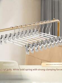 Pants Clip Hangers, Stainless Steel Skirt Clips, Wrinkle-Free Non-Slip Clothes Drying Rack Accessories - Multicolor - View 8