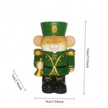 1 Resin Santa Claus Statue, Christmas Tree, Gingerbread House Desktop Decoration Ornament, Winter Gift, Christmas Atmosphere Decoration, Handicrafts, Children's Gift Home Decor Christmas Decorations Room Decor