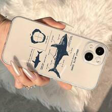 Transparent Shell Transparent Shark Encyclopedia PU Anti-Fall Full Cover Case For Apple IPhone6/7/8/X/Xs/Xr/Xs Max/11/12/13/14/15/16Pro Max,Suitable For IPhone 17 Air - 無色 - 查看 4