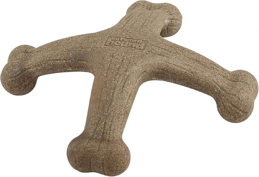 Boutique Pet Toys Outward Hound Dogwood Wood Durable Dog Chew Toys, Real Wood & Calming Hemp, 2-Pack, Medium - 山茱萸傑克 - 查看 1