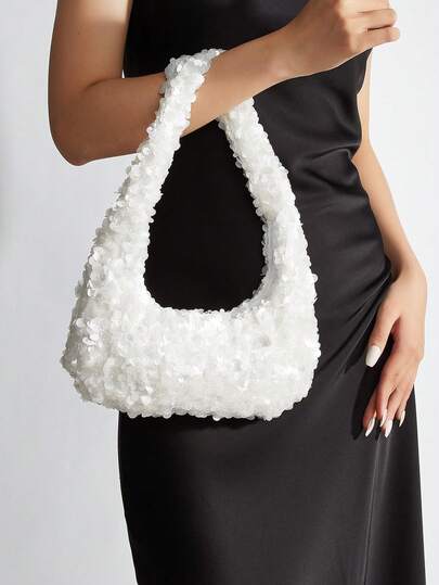 轻巧、商务休闲亮片装饰流浪包，完美的新娘钱包，适合婚礼、舞会和派对活动晚宴包、晚餐包，迷人、优雅、精致、安静奢华的水钻，适合派对女孩、女士、新娘，非常适合派对、晚餐/宴会