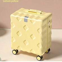 20-Inch Small Suitcase, Young Girl Cute Design Lightweight Carry-On Travel Luggage, Sit-On Foldable Durable Pressure Proof Bag For School School Accessories School Stuff