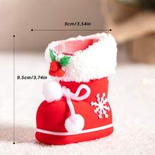 1pc Christmas Stocking Pen Holder, Creative Pen Holder, Small Boot Ornament, Christmas Tree Shoe Ornament, Decorative Item, Scene Arrangement, Holiday Celebration, Ideal For Christmas Decoration
