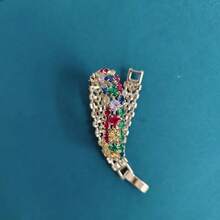 Colorful Crystal Bracelet,High-End Fashion,Cute Exquisite Dopamine,Colorful And Simple Temperament Hand Jewelry,Tennis Crystal Bracelet Sugar Cube,The First Choice For Weddings,Festivals And Parties,Elegant Gift - 彩色 - 查看 6