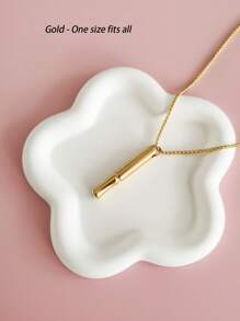 不锈钢缓解焦虑项链，用于缓解压力，冥想呼吸魅力项链，适用于电子烟或戒烟疗法，是送给男士和女士的完美礼物，男女通用的派对配饰，不含填充物 - 彩色 - 查看 6