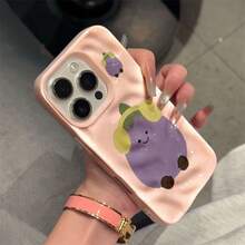 Teléfono Auriculares 11 Patrón de Meteorito 15 Pro Teléfono 16 Pro Resistente a Golpes 13 Pro Suave - Rosa - Ver 1