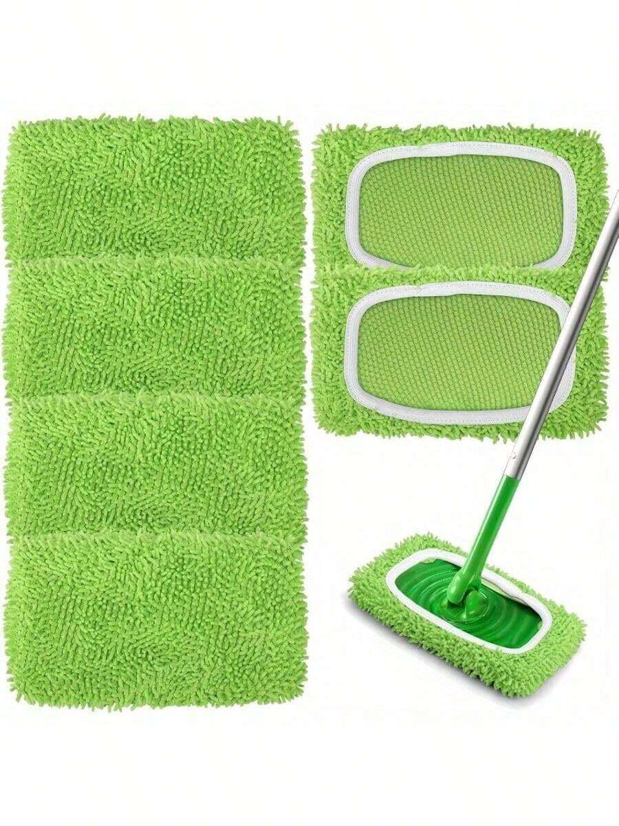 1/3/5 PCS Reusable Mop Pads Refills Fit For - Washable Microfiber Wet And Dry Mop Pad Compatible With Sweeper Mops, Perfect For Surface And Hardwood Floor Cleaning(Mop Is NOT Included)