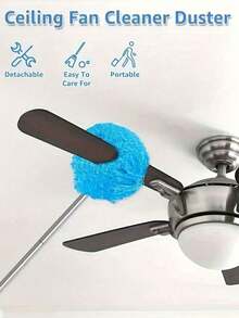 长柄超细纤维除尘掸 - 防尘、可重复使用、机洗、易于清洁 - 可拆卸刷头，方便清洁，是房车和家庭的理想之选 - 彩色 - 查看 6