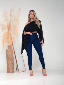Blusa Feminina Multi forma - Preto - Visão 7