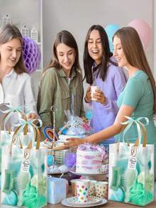 68/74PCS/6Sets Birthday Party Prizes For Winners Gifts Headband Hair Brush Jewelry Box Compact Mirror Powder Puff Hair Tie Claw Gift Bag Bridal Shower - Nhiều màu - Xem 11
