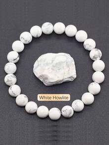 1 件经典复古真天然石虎眼石黄铁矿磷灰石拉长石绿松石紫水晶几何手链男士夏季秋季黑色手链爸爸父亲爷爷男友礼物感恩节幸运 Hoco 珠宝 - 彩色 - 查看 4