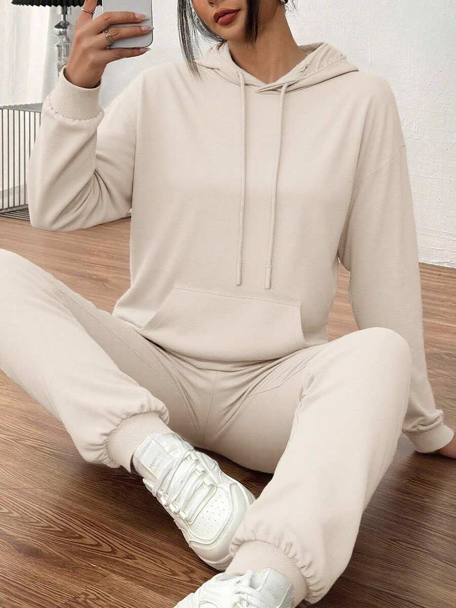 Women Two-Piece Outfits - Beige - View 1