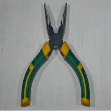 6 Inch, 1pc, 6pcs/Box, Pointed Nose Pliers (Green & Yellow Handle) - Green and Yellow - View 4