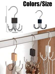 3/2/1pc Belt Organizer For Closet 360° Rotatable, Belt Hanger, 4/5/6pcs Space-Saving & Multi-Functional Closet Organizer For Belts, Bras, Ties, Scarves, Tank Tops & Wallets – Ultimate Accessory Storage Solution