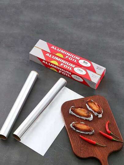 1/3 peças de papel alumínio de cozinha para cozinhar, assar, embalar, utensílios para churrasco, assar, embrulhar, pó de frutos do mar, papel de silicone, caixa de presente