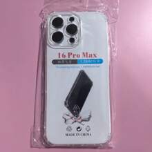 1 件透明防摔保护壳，适用于三星/苹果//红米/OPPO 手机，透明防摔手机壳，手机保护套，简约手机壳，纯色手机壳，TPU 防摔手机壳（军用级防摔）防水防震防刮