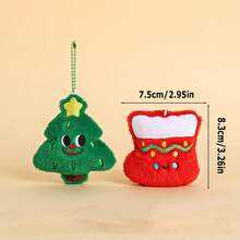 6pcs Christmas Series Key Chains, Small Pendants, Holiday Gifts, Small Accessories, Bag Charms, Suitable For Friends To Give To Each Other, Holiday And Birthday Gifts.