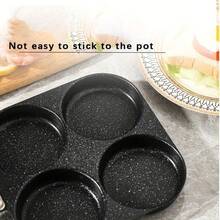 1个方形不粘煎锅，4孔煎锅，现代简约多功能不粘煎蛋锅，铁板煎锅，早餐煎蛋器，不粘烤盘，迷你锅，礼品锅，适用于煎蛋、煎饼和汉堡，理想的早餐煎锅 - 彩色 - 查看 10