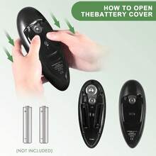 One-Touch Automatic Electric Can Opener - For Seniors & Chefs, No Sharp Edges, Universal For All Can Sizes - 黑色 - 查看 6