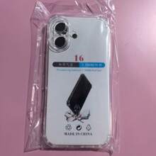 1 件透明防摔手机壳，适用于三星/苹果/红米/OPPO 智能手机，透明防摔手机壳，手机壳，手机保护套，手机壳，手机皮套，4 角防摔手机壳，透明手机壳，简约手机壳，纯色手机壳，透明手机壳，TPU 防摔手机壳（军用级防摔）防水防震防刮 - 無色 - 查看 82