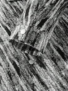 Men's Jacquard Old Money Jacket ,Fall - Black - View 6