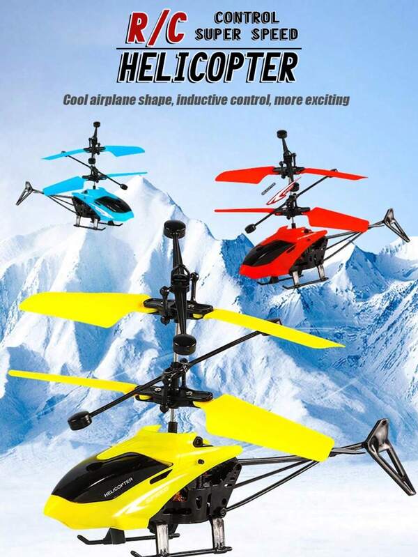 1 pièce Jouet hélicoptère de décoration de Noël à télécommande, hélicoptère à 2,5 canaux avec capteur de vol stationnaire (peut voler haut et bas), mini hélicoptère télécommandé rechargeable avec lumières suspendues. Offre spéciale rentrée des classes